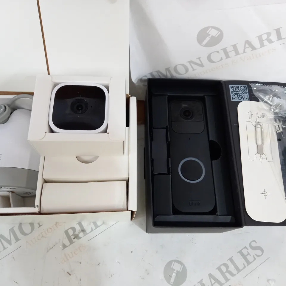BLINK VIDEO DOORBELL AND BLINK MINI PAN TILT SMART SECURITY CAMERA