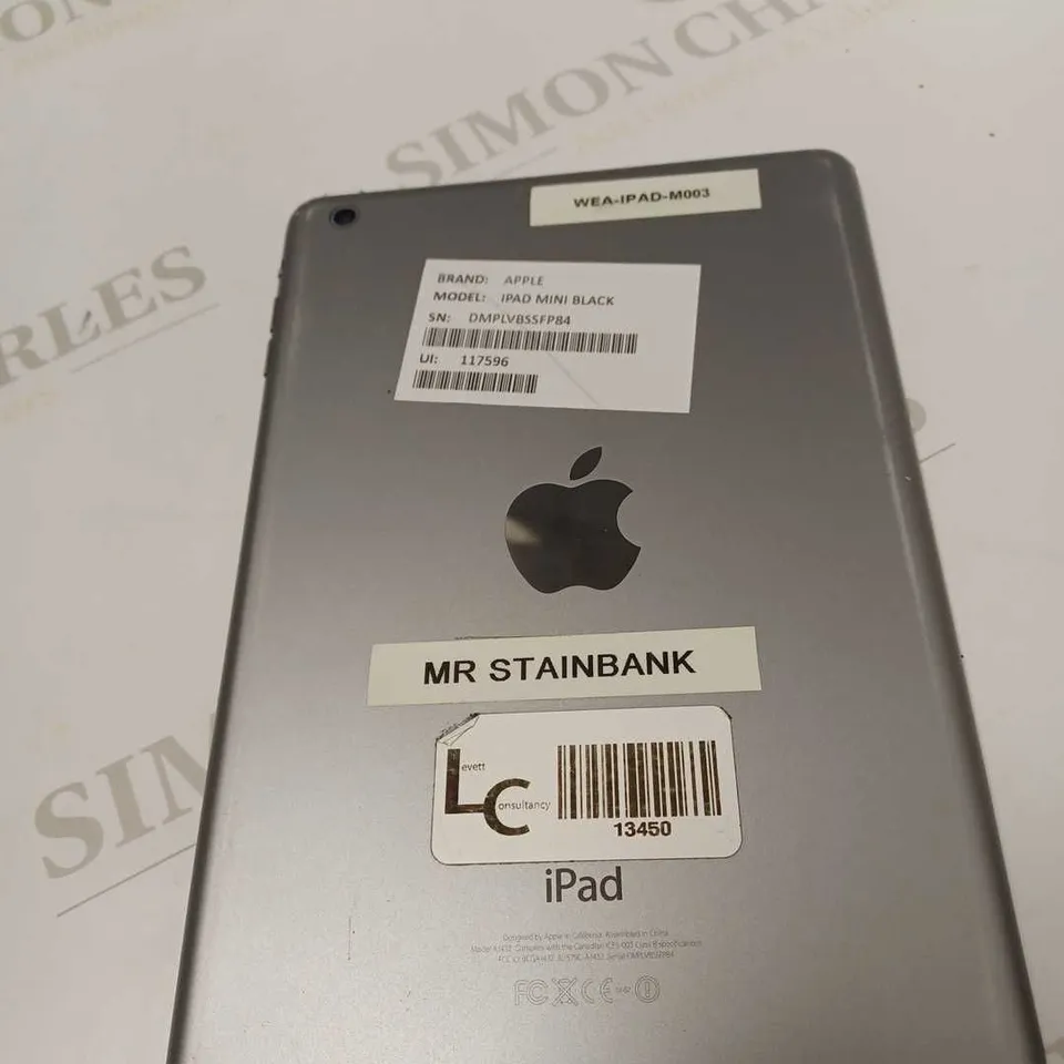 APPLE BLACK IPAD MINI DMPLVBSSFP84