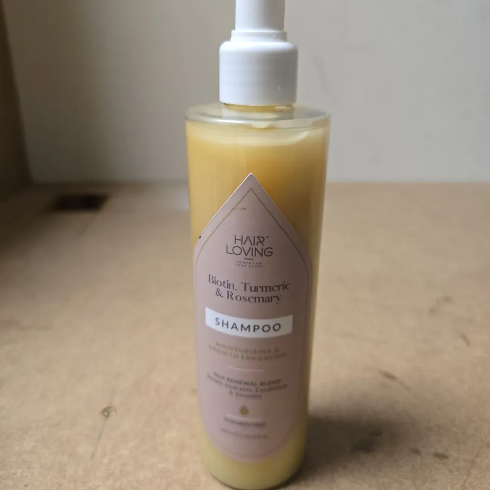 HAIR LOVING BIOTIN, TURMERIC & ROSEMARY SHAMPOO – PUMP BOTTLE