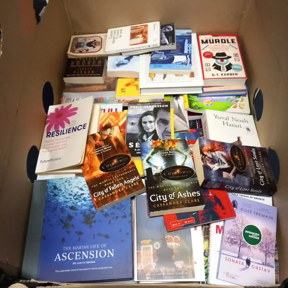 LARGE QUANTITY OF ASSORTED BOOK TITLES INCLUDE FICTION AND NON-FICTION TITLES BY AUTHORS SUCH AS;