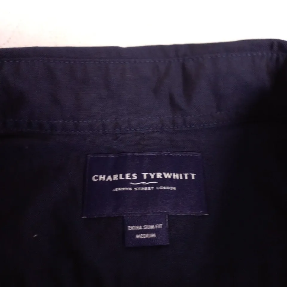 CHARLES TYRWHITT OXFORD EXTRA SLIM FIT SHIRT – NAVY, MEDIUM (UK)