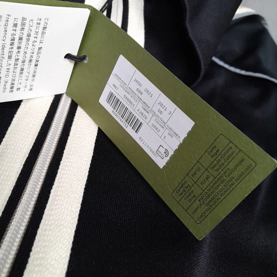 GUCCI RIBBON OVERSIZE TECHNICAL JERSEY TRACK JACKET SIZE L 