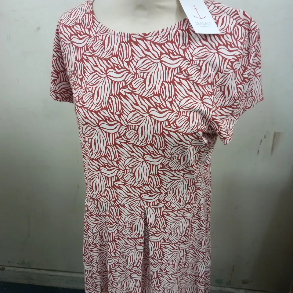 SEASALT RIVIERA DRESS SAND RIPPLES IN BARN RED - 14