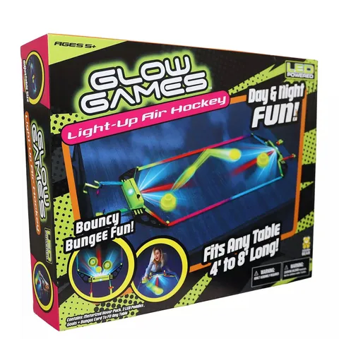 GLOW GAMES LIGHT-UP AIR HOCKEY
