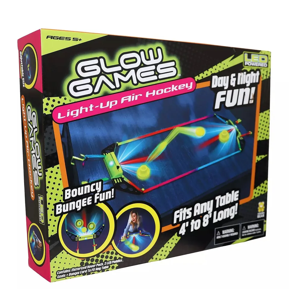 GLOW GAMES LIGHT-UP AIR HOCKEY