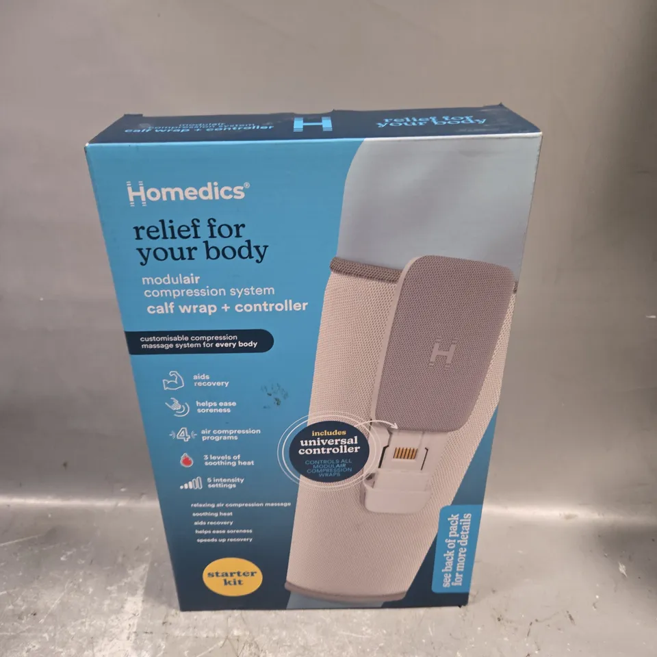 BOXED HOMEDICS MODULAIR COMPRESSION SYSTEM CALF WRAP & CONTROLLER 