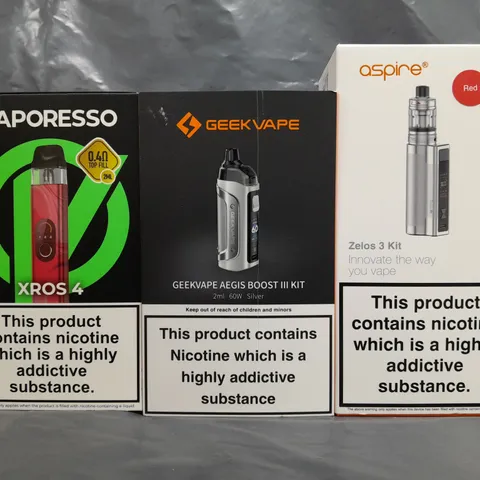 BOX OF APPROXIMATELY 20 ASSORTED E-CIGARETTE/VAPING PRODUCTS - MAKES, MODELS, COLOURS, AND STYLES VARY - COLLECTION ONLY