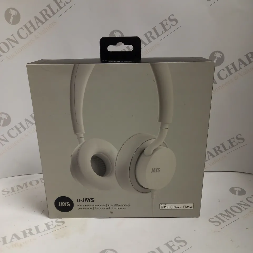 BOXED JAYS U-JAYS HEADPHONES WHITE