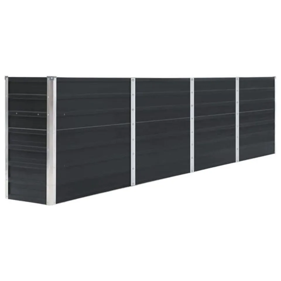 BOXED VIDAXL PLANTER 320X40X77 CM GALVANIZED STEEL ANTHRACITE