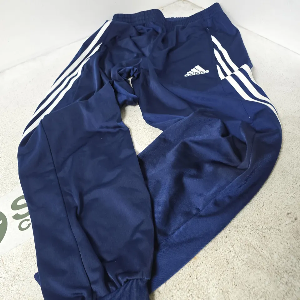 ADIDAS NAVY TRACK PANTS – MEN'S, UK M
