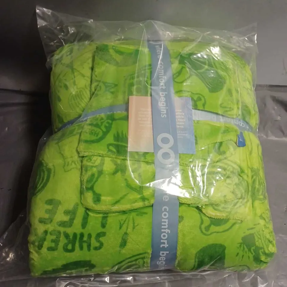 SEALED OODIE OVERSIZED HOODED BLANKET - SHREK