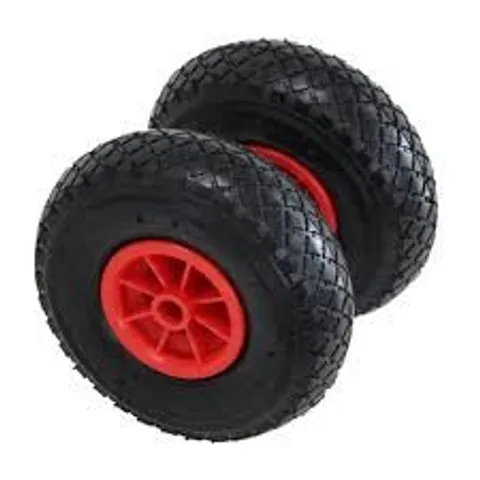 BOXED PAIR OF WHEEL BARROW WHEELS