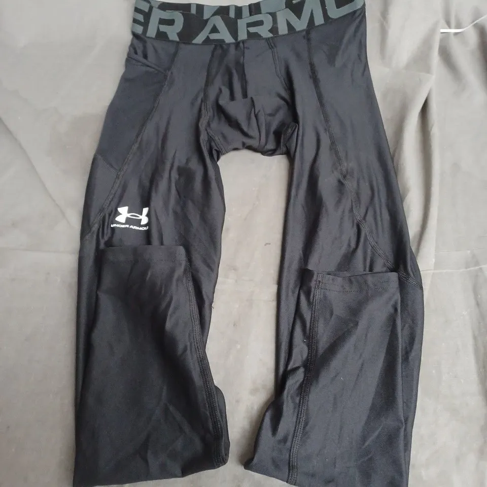 UNDER ARMOUR MEN'S HEATGEAR ARMOUR LEGGINGS – BLACK SIZE M