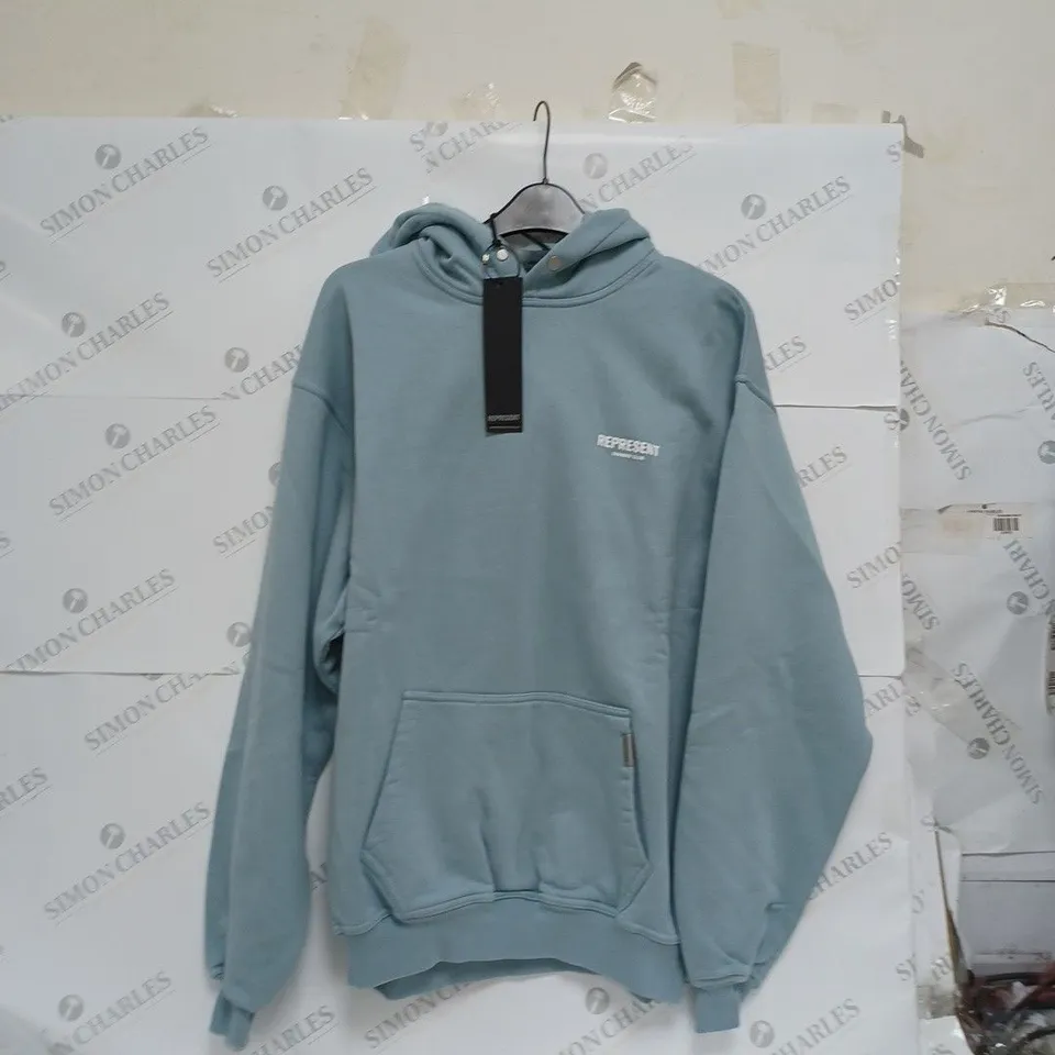 REPRESENT OWNERS CLUB HOODIE - POWDER BLUE SMALL 