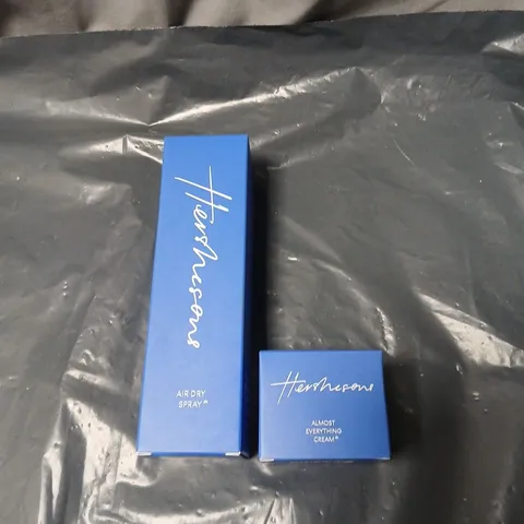 BLUE HEALTH & BEAUTY BOXES – AIR DRY SPRAY & ALMOST EVERYTHING CREAM