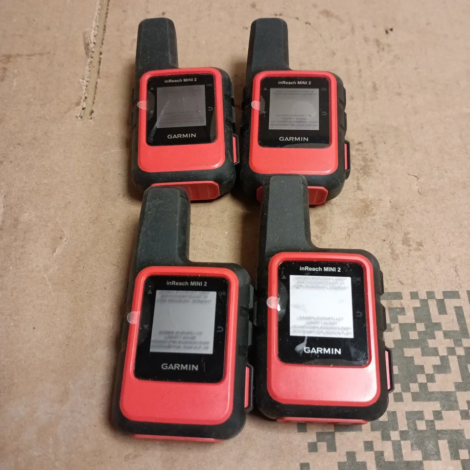 4 X GARMIN INREACH MINI 2 WITH ACCESSORIES