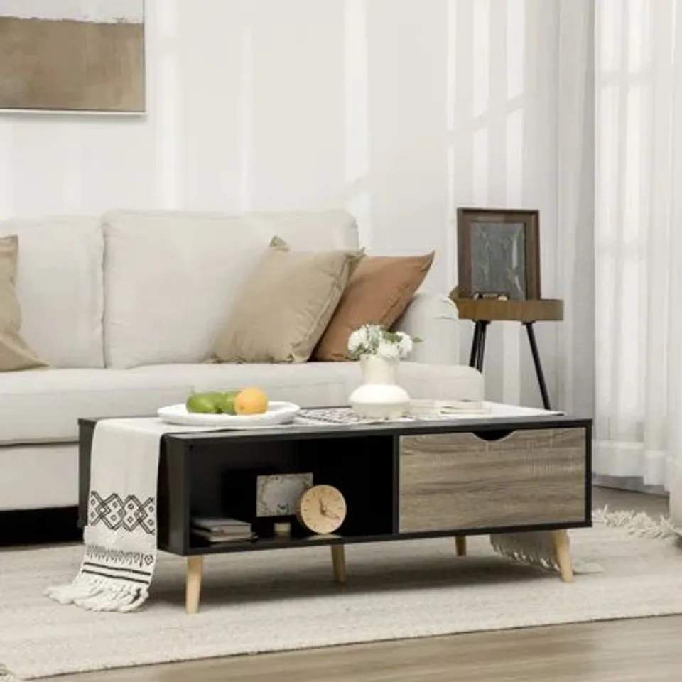BOXED COFFEE TABLE WITH STORAGE (1 BOX)
