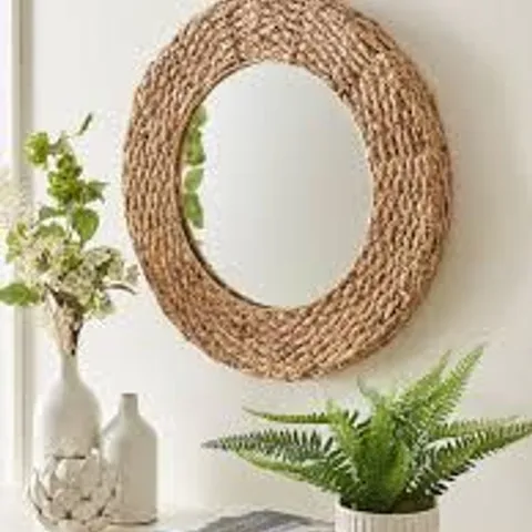BOXED FLUTED ROUND MIRROR 80cm (1 BOX)