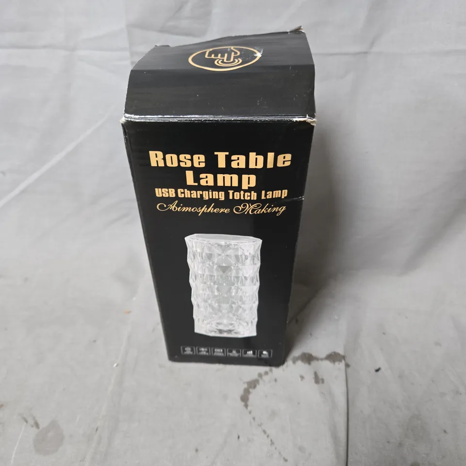 ROSE TABLE LAMP – USB CHARGING TORCH LAMP (BOXED)