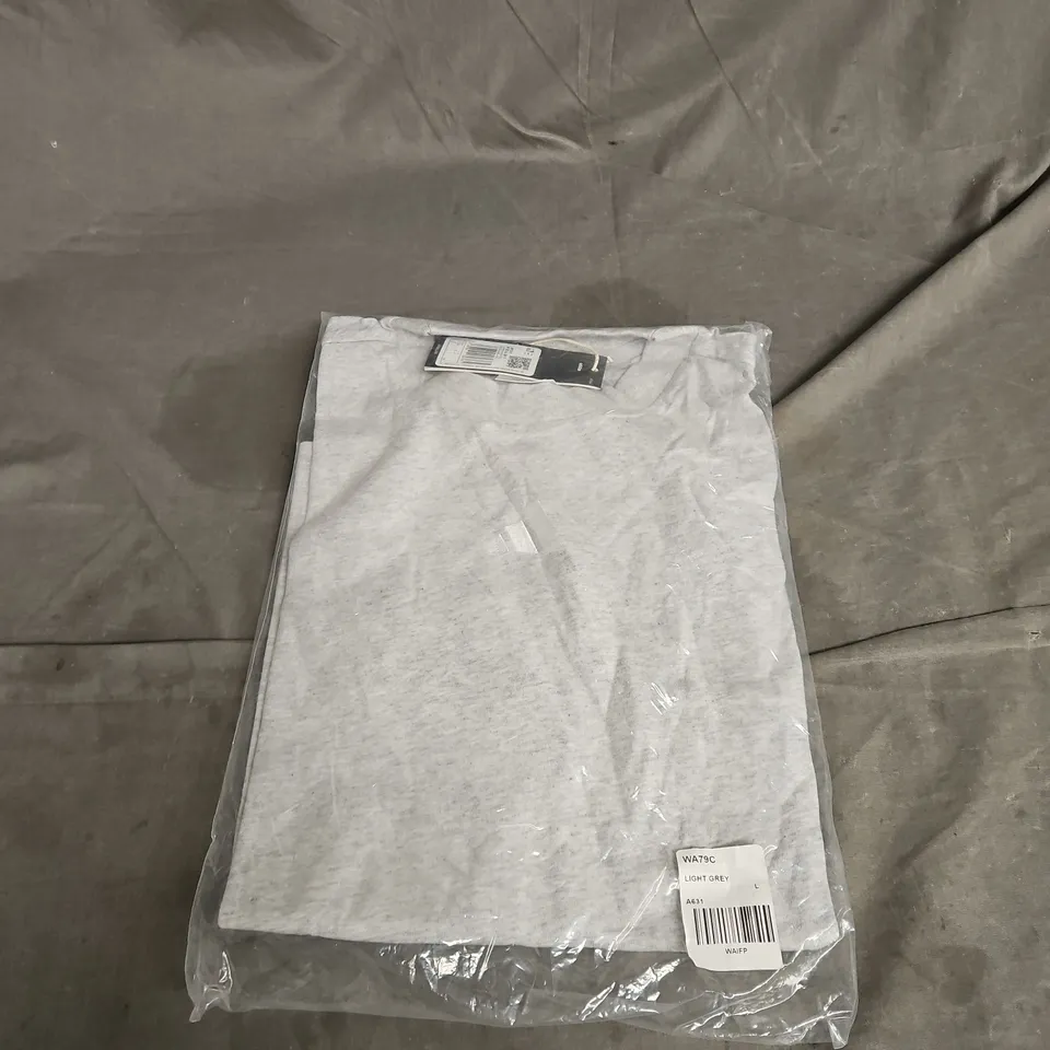 ADIDAS WOMENS ESSENTIALS 3-STRIPE BOYFRIEND TEE IN GREY SIZE L
