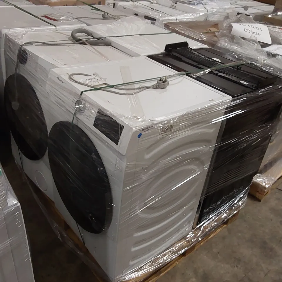 PALLET OF APPROXIMATELY 4 UNPROCESSED RAW RETURN WHITE GOODS TO INCLUDE;