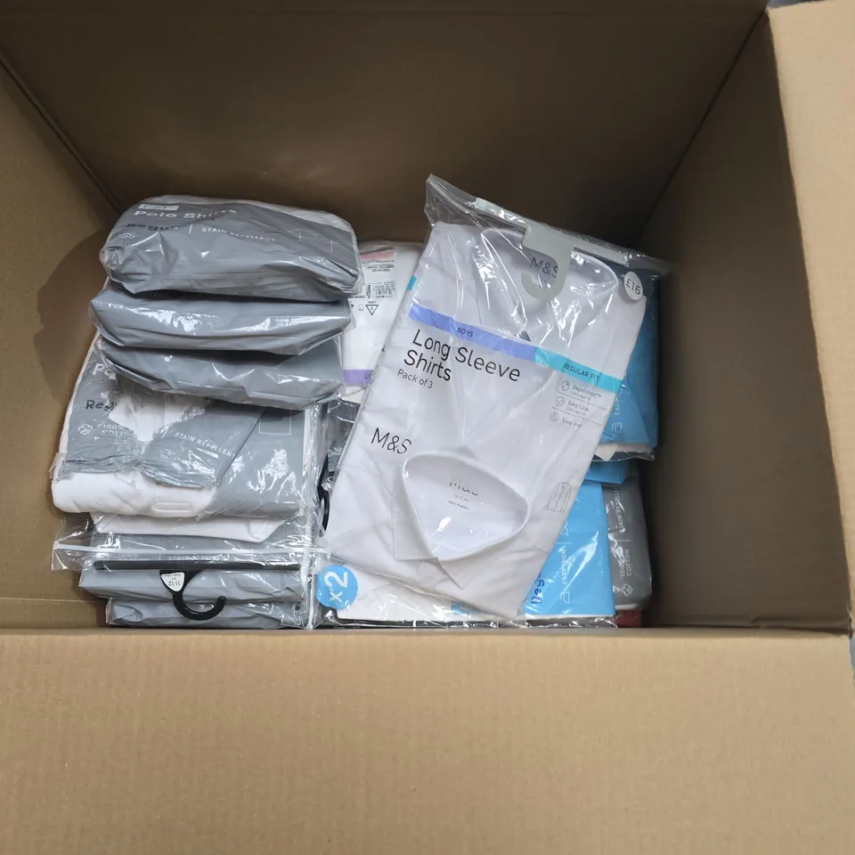 LOT OF APPROXIMATELY 22 ASSORTED PACKS OF KIDS SHIRTS TO INCLUDE LONG SLEEVE AND POLO - UNCHECKED SIZES