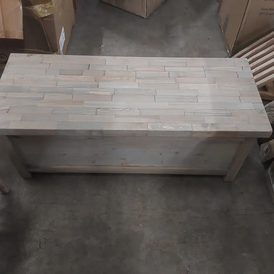 BOXED ALDSWORTH STORAGE BENCH