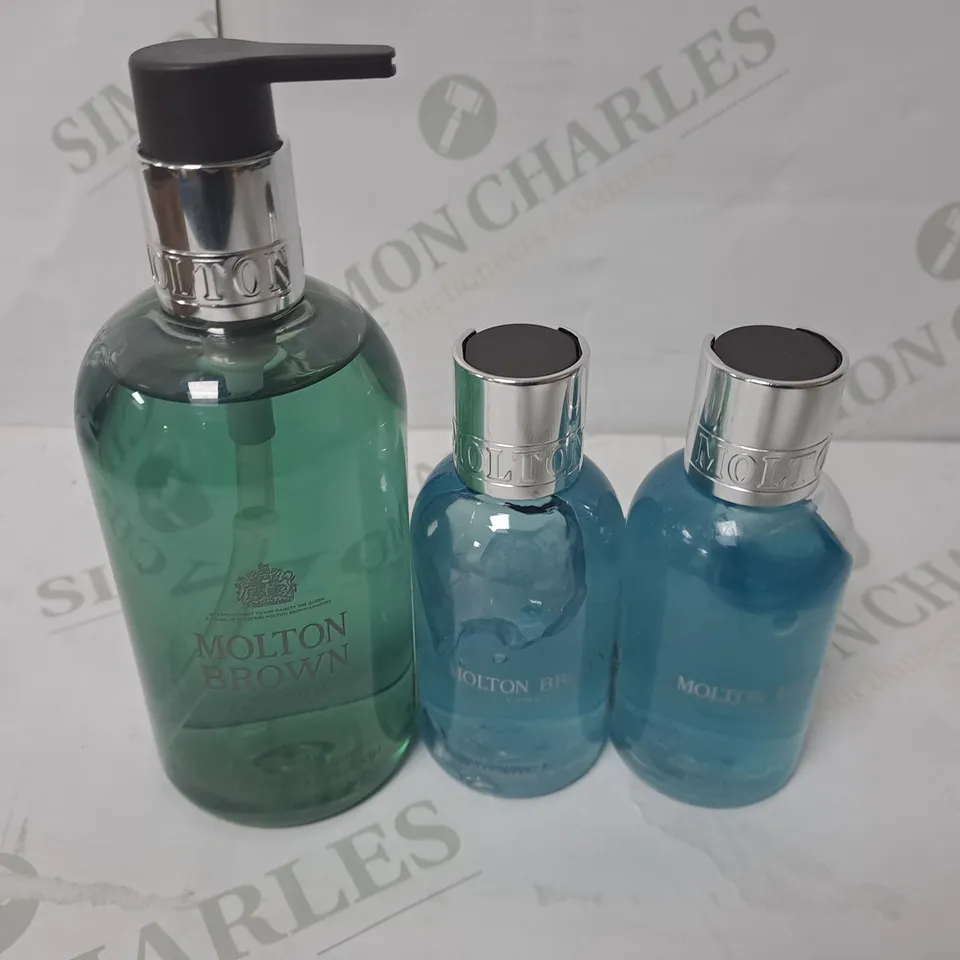 MOLTON BROWN HAND WASH AND SANITISER TRIO