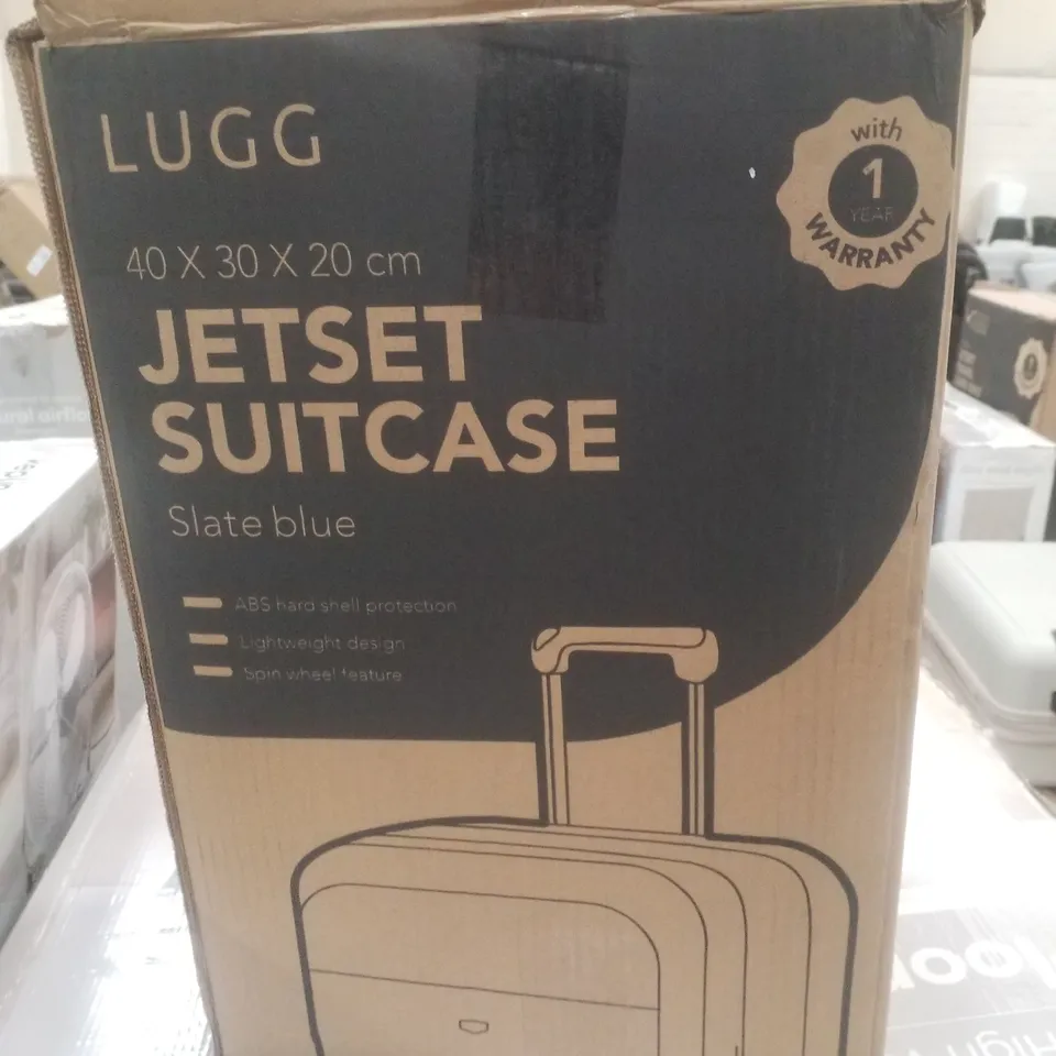 BOXED LUGG JETSET SUITCASE 40×30×20CM - SLATE BLUE