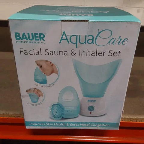 BOXED BAUER AQUACARE FACIAL SAUNA & INHALER SET 