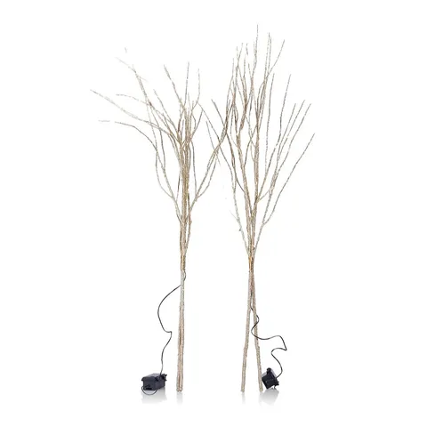 BETHLEHEM LIGHTS 90CM SET OF 2 PRE LIT FAUX BRANCHES
