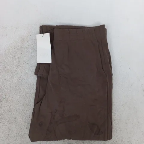 ZARA TROUSERS IN BROWN SIZE LARGE