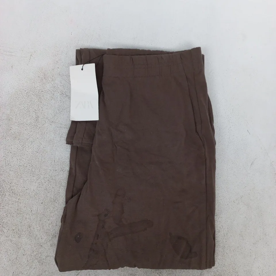 ZARA TROUSERS IN BROWN SIZE LARGE