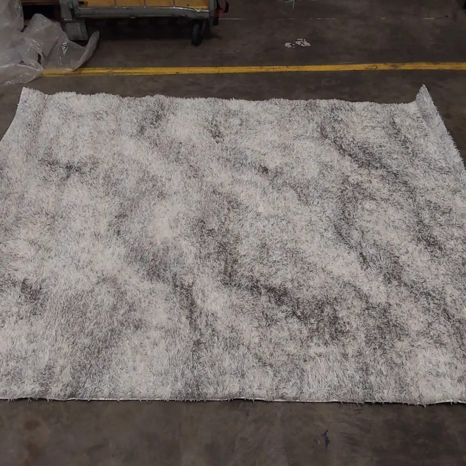 SAIMA POWER LOOM CREAM/GREY RUG // 160 X 213CM