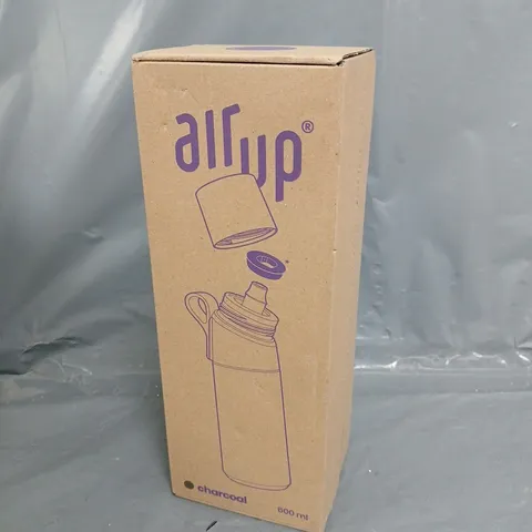 BOXED AND SEALED AIR UP CHARCOAL 600ML WATER BOTTLE 