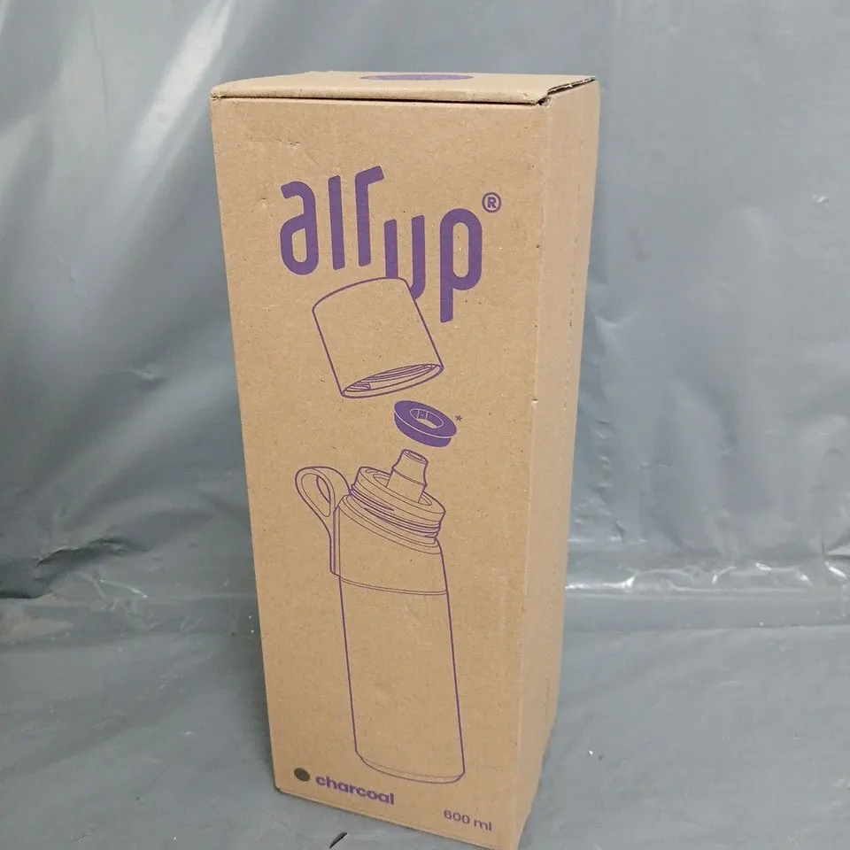 BOXED AND SEALED AIR UP CHARCOAL 600ML WATER BOTTLE 