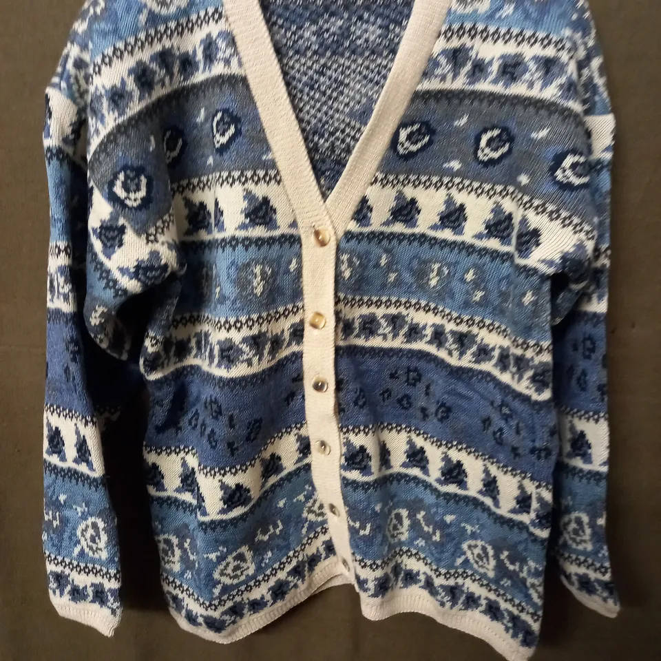 LOT OF 10 AS NEW BUTTON FRONT CARDIGANS - SIZE UNSPECIFIED