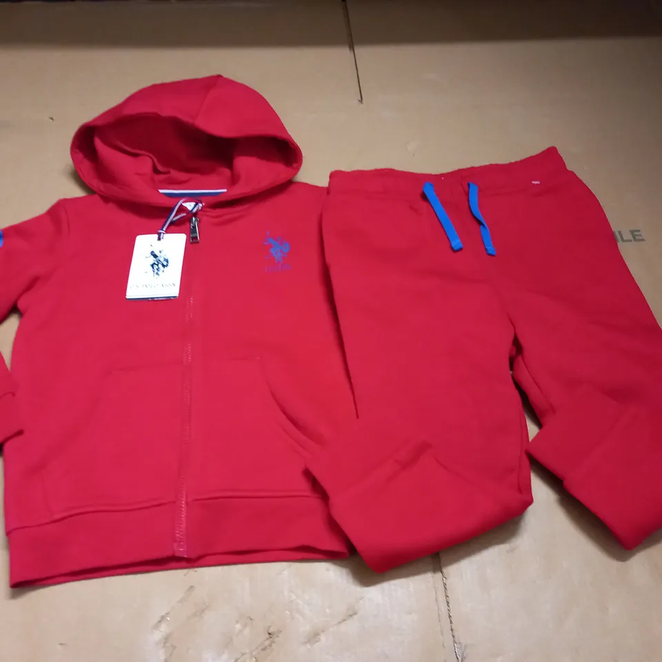 U.S. POLO ASSN KIDS TANGO RED 2-PIECE SET - 36M