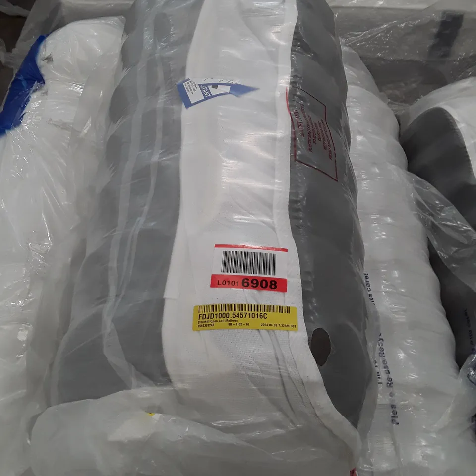 QUALITY BAGGED ROLLED 2'6" SMALL SINGLE STOREHILL OPEN COIL MATTRESS