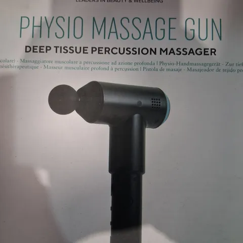 BOXED HOMEDICS PHYSIO MASSAGE GUN DEEP TISSUE PERCUSSION MASSAGER