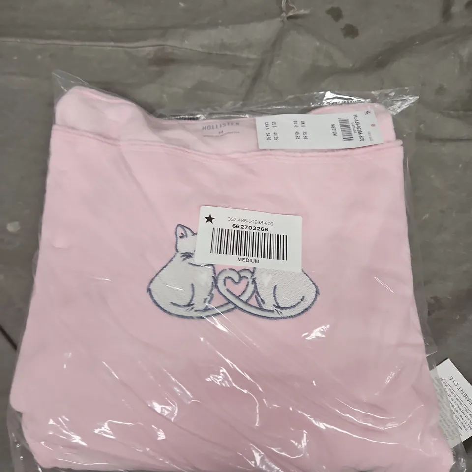 BAGGED HOLLSITER GRAPHIC SWEATSHIRT - SIZE M 