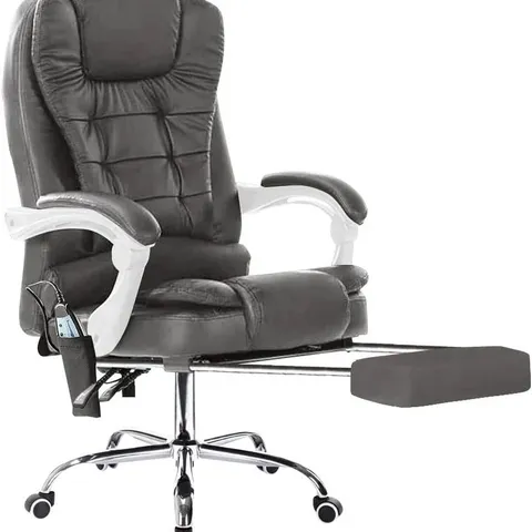 BOXED MASSAGE CHAIR IN DARK GREY (UNTESTED)