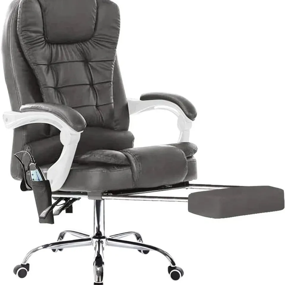 BOXED MASSAGE CHAIR IN DARK GREY (UNTESTED)