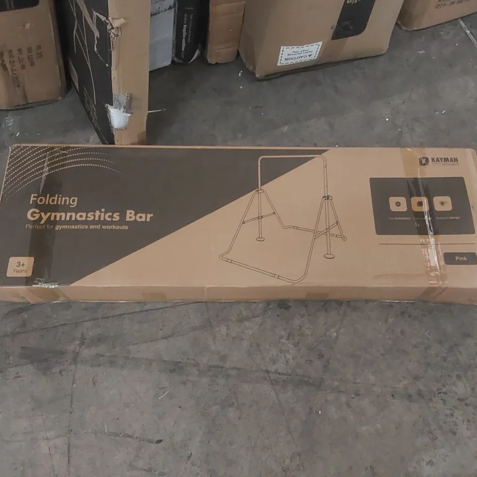 BOXED KAYMAN FOLDING GYMNASTICS BAR