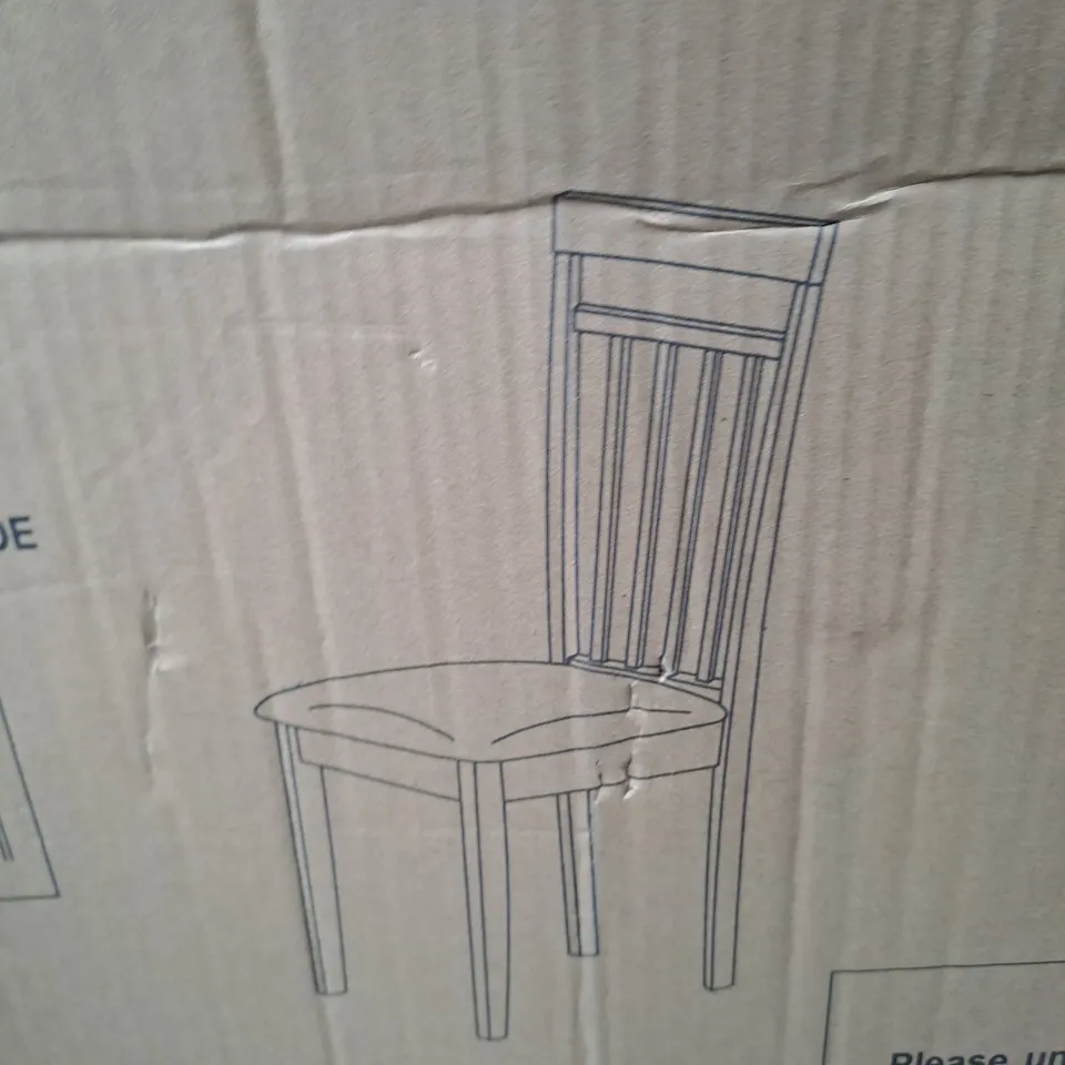 SET OF 2 COAST WHITE DINING CHAIRS  RRP £129