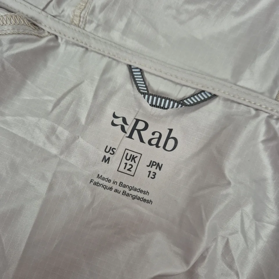 RAB WINDGATHER HOODY WOMEN'S – PEBBLE, UK 12
