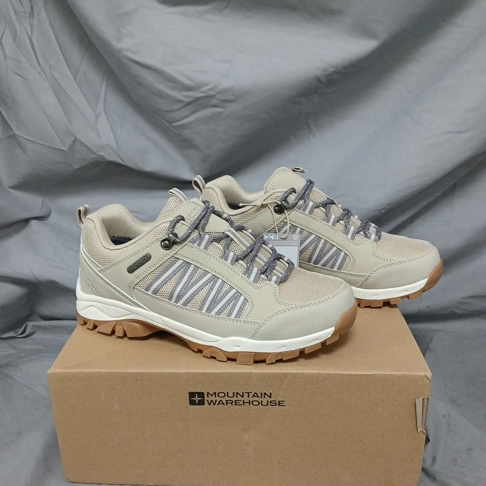 MOUNTAIN WAREHOUSE HIKING SHOES – BEIGE/GREY, MEN'S - SIZE 7
