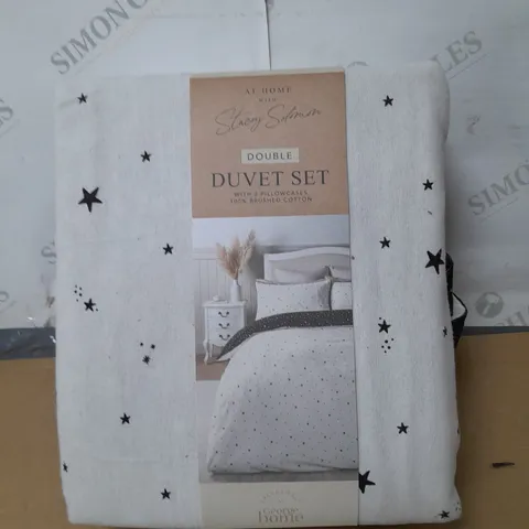 STACEY SOLOMON PRETTY STAR PRINT REVERSIBLE BRUSHED COTTON DUVET SET
