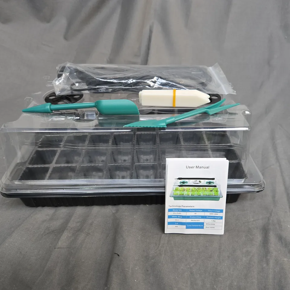 FOUR-STRIP SEEDLING LIGHT TRAY FOR PLANT GROWING MODEL DZL-PL001