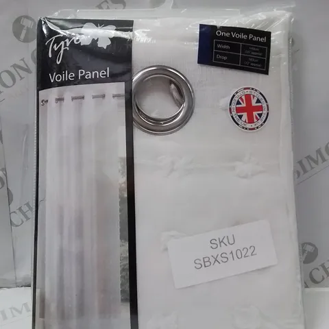 BRAND NEW TYRONE VOILE PANEL CURTAIN 140 X 183CM